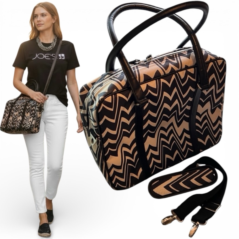 MISSONI Messenger Bag Travel Computer Tote or Crossbody Zig Zag Chevron w/ Strap